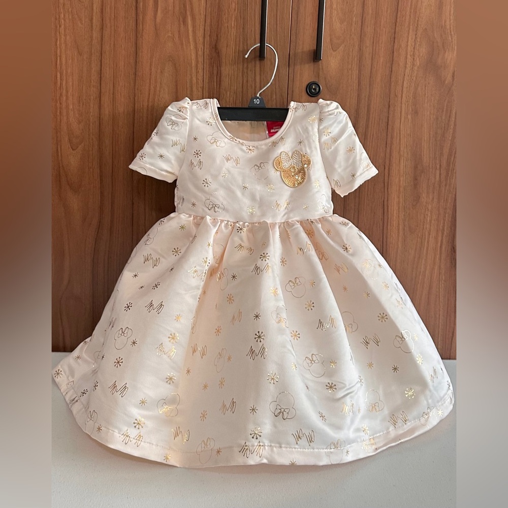 Disney Cream and Gold Formal Kids Dress size 2T
